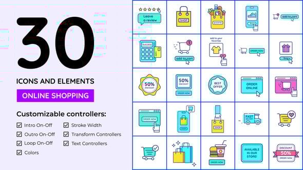 Online Shopping Icons and Elements.jpg