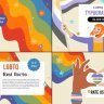 Free Videohive 50327838 LGBTQ Typography Slides for After Effects