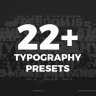 Free Videohive 50328847 Typography Presets