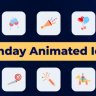 Free Videohive 50385482 Birthday Animated Icons