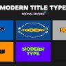 Free Videohive 50368759 Modern Title Type