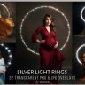 Free CM Maternity Silver Light Ring Overlay - A Magical Touch for Your Photos