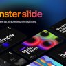 Free Videohive 44773770: Unleash Creativity with Monster Slide Animated Text Display