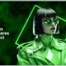 Unleash Creativity with Free Green Neon Squares Effect - 92006884