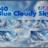 Elevate Your Designs with Free Affinity Blue Cloudy Sky Set | AFAssets