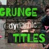 Unleash Creativity with Free Dynamic Grunge Titles on GFXInspire