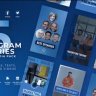 Transform Your Stories: Unlock Creativity with Free Videohive 50824951 Instagram Storie Vertical Blu