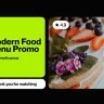 Savor Creativity with Free Videohive 34961379 Modern Food Menu