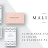 Elevate Your Brand: Free MALINA Business Cards + Logos on GFXInspire