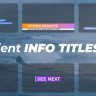 Free Videohive 51555868 Gradient Info Titles, GFXInspire