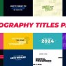 Free Videohive 51617505 Typography Titles Pack: Download on GFXInspire!