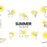 Free Videohive 52432379 Summer Icons