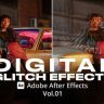 Free Videohive 53465356 Digital Glitch Effects 01 AE