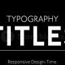 Free Typography Titles Motion Graphics Template