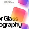 Free Color Glass Typography