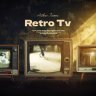 Free Videohive 55043144 Retro TV in Dark Room for Stunning Edits | GFXInspire