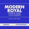 Free Royal Blue - Minimal Type