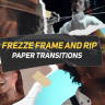 Free Download: Videohive 55355530 Freeze Frame and Rip Paper Transition MOGRT Pack [2024]