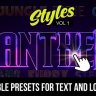 Free Videohive 55216286 AE Cinematic Styles