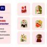 Free Videohive 55638333 Christmas Cat Illustration