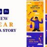 Free Videohive 55692923 New Year Instagram Story