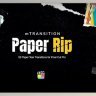 Free MotionVFX - mTransition Paper Rip