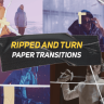 Free VideoHive 56399898 Ripped and Turn Paper Transitions MOGRT