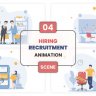 Free Videohive 57061147 Hiring Recruitment Animation Scene