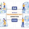 Free Videohive 57130668 World Environment Day Animation Scene