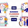 Free Videohive 57223986 Business Planning Animation Scene