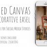 Free Videohive 57877979 Framed canvas on decorative easel , GFXInspire