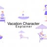 Free Videohive 58467420 Vacation Character Explainer, GFXInspire